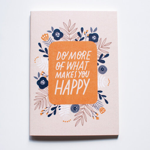 sešit Do more what makes you happy